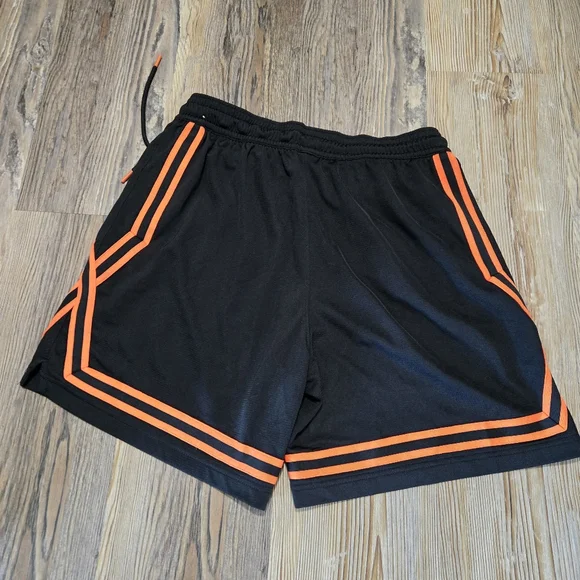 Nike Black Shorts with Orange Stripes - Picture 2 of 7
